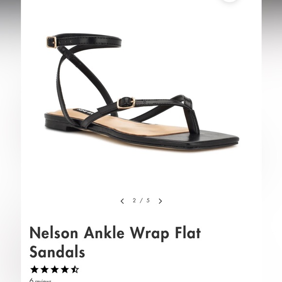 NEW Women’s size 9 1/2 Nine West sandals. Sent wrong size box, these are 9 1/2! - Picture 1 of 6